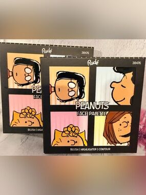 Rude Peanuts Face Palette - Multi-Colored Blush, Highlighter & Contour